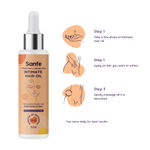 Buy Sanfe Intimate Hair Oil for Women's Pubic Hair Ingrowns - 50ml with Papaya and lemon extracts | All natural ingredients | Dermatologically tested |Helps in reducing razor bumps & reducing hard hair growth | For Use in Pubic Hair - Purplle