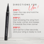 Buy COLORESSENCE Ink Stylo Eyeliner Sketch Pen Style Waterproof Long Lasting Formula, Black 1 gm - Purplle