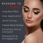 Buy COLORESSENCE Ink Stylo Eyeliner Sketch Pen Style Waterproof Long Lasting Formula, Black 1 gm - Purplle