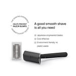 Buy Bombay Shaving Company 6-in-1 Shaving & Grooming Kit for Men | Black Metal Precision Safety Razor, Exfoliating Scrub, Shaving Cream, Post-Shave Balm, Shaving Brush & Feather Blades 1500 gm - Purplle