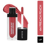 Buy SUGAR Cosmetics Smudge Me Not Liquid Lipsticks for Women | Transferproof & Waterproof | Lasts 12+ Hours | Matte Lipstick | 4.5ml - 44 Preach Peach (Peach Pink) - Purplle