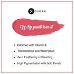 Buy SUGAR Cosmetics Smudge Me Not Liquid Lipsticks for Women | Transferproof & Waterproof | Lasts 12+ Hours | Matte Lipstick | 4.5ml - 44 Preach Peach (Peach Pink) - Purplle