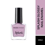 Buy Faces Canada Splash Nail Enamel Viola & Ballerina 18 ml - Purplle