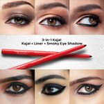 Buy Faces Canada Magneteyes Kajal & Magneteyes Eyeliner Black 3.85 g - Purplle