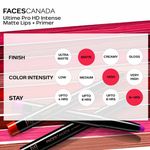 Buy Faces Canada HD Matte Lipstick Tea Rose & Bold Wine 2.8 gm - Purplle