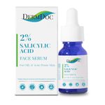 Buy DermDoc 2% Salicylic Acid Face Serum (15 ml)|For Oily & Acne Prone Skin|Reduces Acne & Blackheads, Regularizes Sebum Production, Evens Skin Texture|Paraben Free, Silicone Free, Fragrance Free, Mineral Oil Free, Color Free, Sulfate Free, Cruelty Free - Purplle
