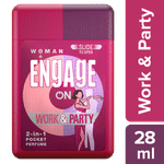 Buy Engage On 2-In-1 Pocket Perfume Woman Work & Party, Skin Friendly, 28 ml - Purplle