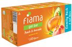 Buy Fiama Gel Bar Peach and Avocado, 125g (Count of 6) - Purplle