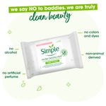 Buy Simple Kind to Skin Micellar Cleansing Wipes| Facial wipes for sensitive Skin | No Added Perfume, No Harsh Chemicals, No Artificial Color and No Alcohol | 25 wipes - Purplle