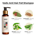Buy Vedix Customized Hair Fall Control Regimen for Normal/Oily Hair - Oily Scalp & Wavy Hair - Customized Ayurvedic Hair Care Regimen - 3 Product Kit - Anti Hair Fall Oil Neem + Lotus - Anti-Hairfall Shampoo - Vithan Pro Hair Growth Serum - Purplle