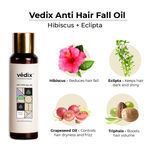 Buy Vedix Customized Hair Fall Control Regimen for Normal/Oily Hair - Normal-Oily Scalp & Wavy Hair - Customized Ayurvedic Hair Care Regimen - 3 Product Kit - Anti Hair Fall Oil Hibiscus + Eclipta - Anti-Hairfall Shampoo - Hair Growth Serum - Purplle
