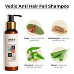 Buy Vedix Customized Hair Fall Control Regimen for Normal/Oily Hair - Normal-Oily Scalp & Wavy Hair - Customized Ayurvedic Hair Care Regimen - 3 Product Kit - Anti Hair Fall Oil Hibiscus + Eclipta - Anti-Hairfall Shampoo - Hair Growth Serum - Purplle