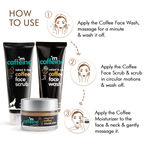 Buy mCaffeine Coffee C-E-M Routine | Face Wash, Face Scrub & Moisturizer for Deep Cleansing, Exfoliation and Oil-Free Moisturization | Cruelty-Free & Vegan | For Men & Women 250 gm - Purplle