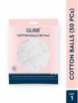 Buy GUBB White Cotton Balls For Makeup Removal (50 Pcs) - Purplle