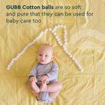 Buy GUBB White Cotton Balls For Makeup Removal (50 Pcs) - Purplle