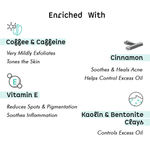Buy mCaffeine Cappuccino Coffee Face Scrub 75 gm for Oil and Acne Control | Reduces Spots and Pigmentation | With Coffee, Vitamin E and Cinnamon | Kills 99.9% Acne Causing Germs - Purplle