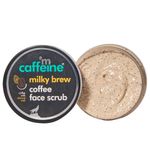 Buy mCaffeine Milky Brew Coffee Face Scrub for Gentle Exfoliation (75gm) | Scrub with Shea Butter & Almond Milk for Fresh & Glowing Skin - Purplle