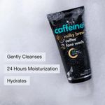 Buy mCaffeine Milky brew coffee Face Wash for 24Hr Moisturization | Hydrating Face Wash with Almond Milk & Shea Butter for Dry Skin | Daily Use Face Cleanser for Women & Men | Natural & 100% Vegan (75ml) - Purplle