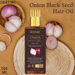 Buy DR.RASHEL Onion Black Seed Hair Oil With Comb Applicator - Non-greasy Non-Sticky Hair Oil For Silky & Stronger Hair - 100ml - Purplle