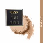Buy Flicka Cover To Conquer Compact- 04 Walnut (9Gms) - Purplle