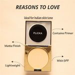 Buy Flicka Cover To Conquer Compact- 04 Walnut (9Gms) - Purplle