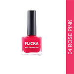 Buy Flicka Well Polished Nail Polish- 04 Rose Pink (9.5Ml) - Purplle