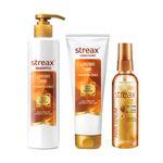 Buy Streax Luscious Long Shampoo+Conditioner+Walnut Serum - Purplle