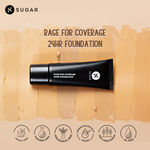 Buy SUGAR Cosmetics Rage For Coverage 24Hr Foundation | Full Coverage | Matte Finish I Creamy Formula | 25 ml - 15 Cappuccino - Purplle