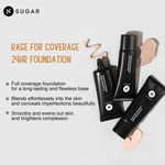 Buy SUGAR Cosmetics Rage For Coverage 24Hr Foundation | Full Coverage | Matte Finish I Creamy Formula | 25 ml - 15 Cappuccino - Purplle