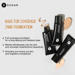 Buy SUGAR Cosmetics Rage For Coverage 24Hr Foundation | Full Coverage | Matte Finish I Creamy Formula | 25 ml - 40 Breve - Purplle