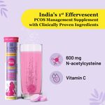 Buy Chicnutrix Cysterhood - PCOS Management - 600mg N-Acetylcysteine (NAC) & Vitamin C - 20 Effervescent Tablets - Strawberry Flavour - Purplle
