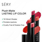 Buy SERY Sery Matte and Creamy Lipstick Combo Cml05, Red Raspberry + Nude Nuts, 3.5 g with Combo offer - Purplle