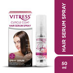 Buy Vitress Cuticle Coat Light Hair Serum Spray, Instant Hair Transformation, Control Frizz On-The-Go, Lightweight, Non-Sticky Hair Spray, Satin-Soft Touch, Livelier Shine, Easy-To-Manage Hair, Suitable For All Hair Types, 50 ml - Purplle