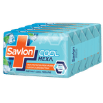 Buy Savlon Cool Hexa Bathing Soap Bar with Instant Cool Feeling (Buy 4 Get 1 - 125g each) - Purplle