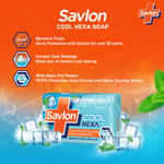 Buy Savlon Cool Hexa Bathing Soap Bar with Instant Cool Feeling (Buy 4 Get 1 - 125g each) - Purplle
