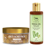 Buy TNW-The Natural Wash Combo of Anti Acne pack & Neem Oil Combo of 2 - Purplle