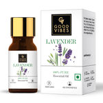 Buy Good Vibes Lavender 100% Pure Essential Oil | Skin Smoothening, Hair Growth | 100% Vegetarian, No GMO, No Synthetics, No Animal Testing (5 ml) - Purplle