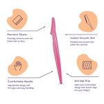 Buy Sanfe Eyebrow Touch Up Hair Removing Face Razor For Women - Pack of 3 | Instant & Painless - Purplle