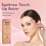 Buy Sanfe Eyebrow Touch Up Hair Removing Face Razor For Women - Pack of 3 | Instant & Painless - Purplle