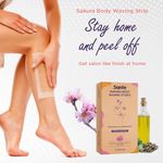 Buy Sanfe Sakura Body Wax Strips with Complementary Cleansing Wipes - 20 Strips | Unclogs pores - Purplle
