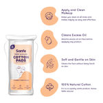 Buy Sanfe Prep 'N' Glow Face Cotton Pads for Women - Pack of 80 | Cleans Makeup & Excess Oil - Purplle