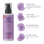 Buy Sanfe Sensual Intimate Massage Gel for Women - 50ml with Strawberry & Coconut extracts Non Greasy Lubricant & Moisturizing Gel for Women (Multicolor) - Purplle