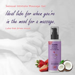 Buy Sanfe Sensual Intimate Massage Gel for Women - 50ml with Strawberry & Coconut extracts Non Greasy Lubricant & Moisturizing Gel for Women (Multicolor) - Purplle