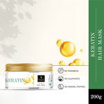 Buy Good Vibes Keratin Nourishing Hair Mask | With Shea Butter | Hair Shine, Softening | No Parabens, No Sulphates, No Animal Testing (200 g) - Purplle