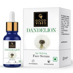 Buy Good Vibes Dandelion Age Defying Face Serum | Anti-Acne, Nourishing | No Parabens, No Sulphates, No Animal Testing, No Silicones (10 ml) - Purplle