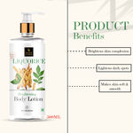 Buy Good Vibes Liquorice Brightening Body Lotion | Non-Greasy, Moisturizing, Softening | No Parabens, No Sulphates, No Animal Testing (500 ml) - Purplle