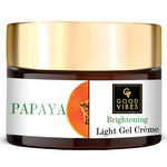 Buy Good Vibes Papaya Brightening Light Gel Cream | Reduces Spots, Nourishing | No Parabens, No Sulphates, No Mineral Oil, No Animal Testing (50 g) - Purplle