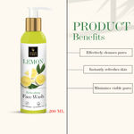 Buy Good Vibes Lemon Refreshing Face Wash (200 ml) - Purplle