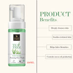 Buy Good Vibes Tea Tree Foaming Face Wash | Anti-Acne, Oil Control | No Parabens, No Sulphates, No Mineral Oil, No Animal Testing (150 ml) - Purplle