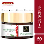 Buy Good Vibes Pomegranate Brightening Face Scrub | Anti-Ageing, Sun Protection | With Almond Oil | No Parabens, No Sulphate, No Mineral Oil (50 gm) - Purplle